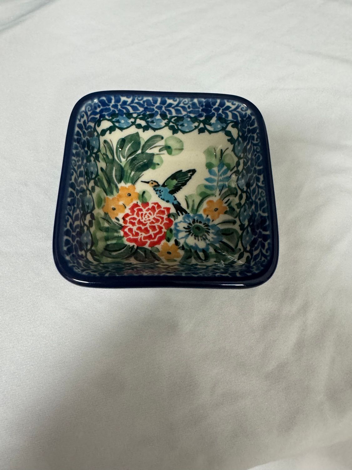 3" Small Square Dish- UNIKAT- 604/ 656 Misc