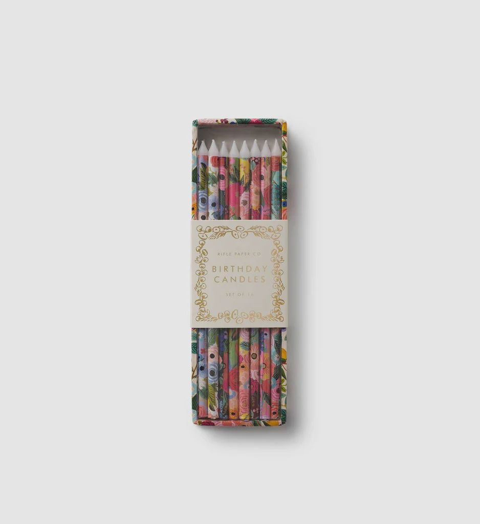 Garden Party Assorted Birthday Candles set of 16
