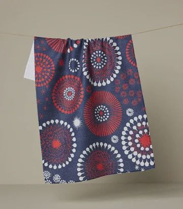 Freedom Sparks Dark Tea Towel