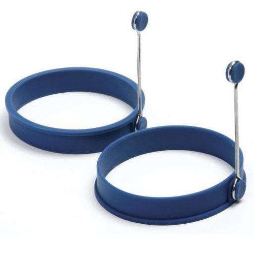 Norpro Silicone Round Egg/ Pancake Rings Set of 2 Blue