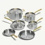 10 Pc. Stainless Steel Cookware Set - Gold