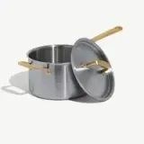 4 Qt Stainless Steel Saucepan w/Lid - Gold