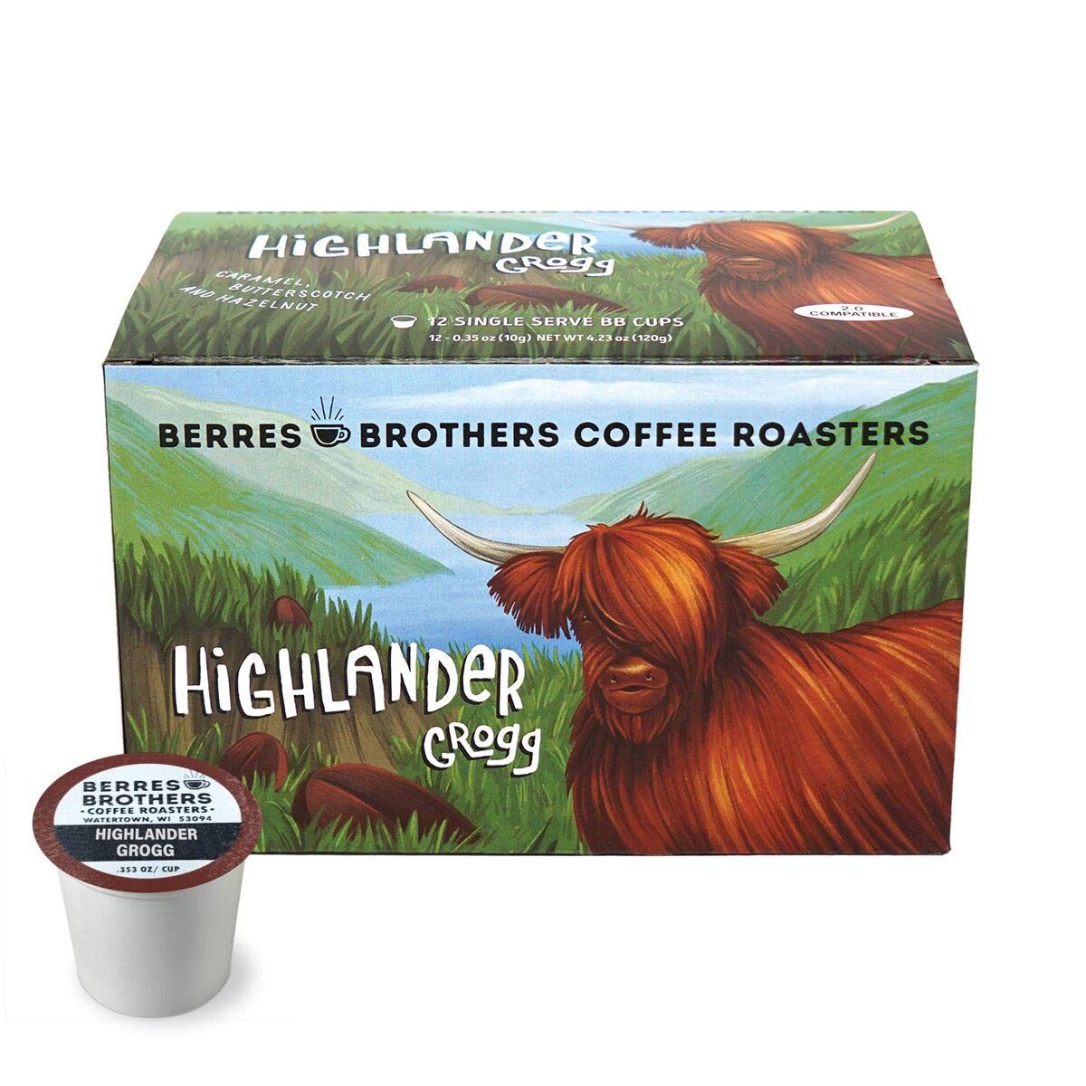 Highlander Grogg Flavored Coffee 12 count Single Serve