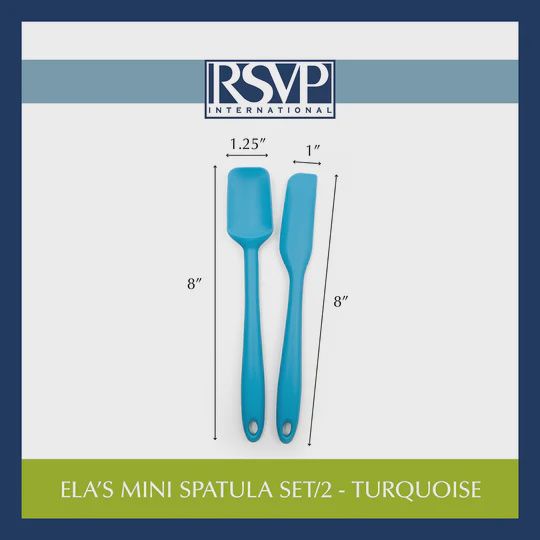 Ela's Mini Spatula Set of 2 - Turquoise