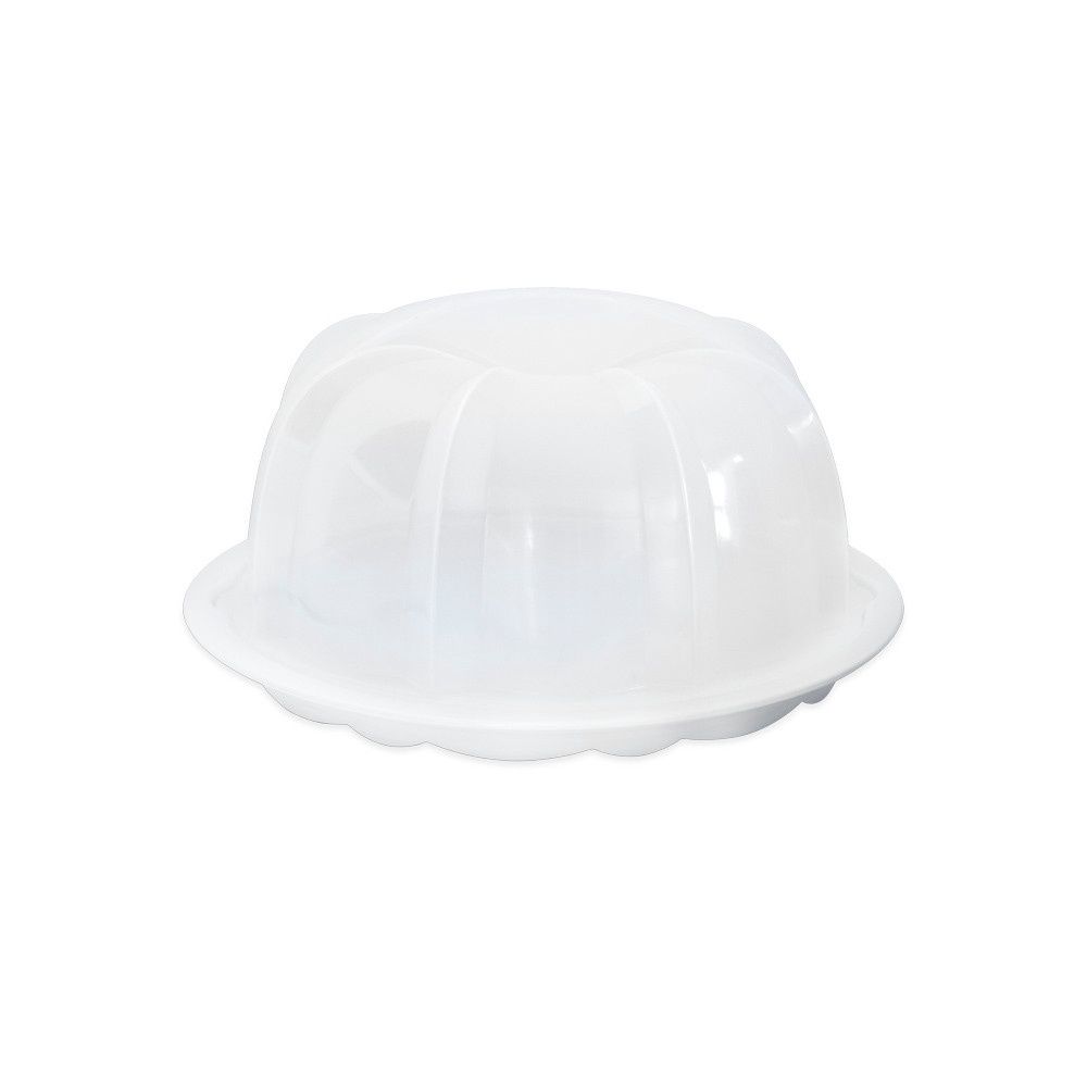 Translucent Bundt Cake Keeper - White