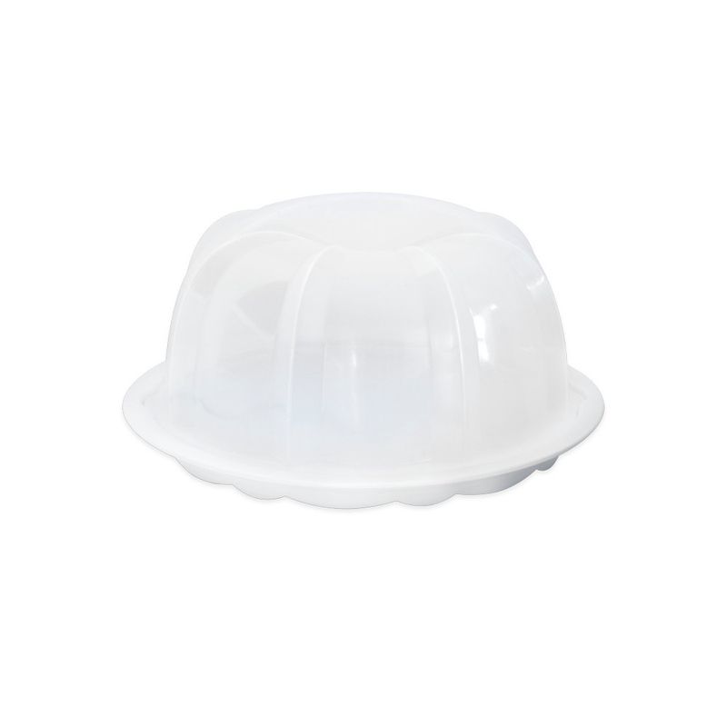 Translucent Bundt Cake Keeper - White