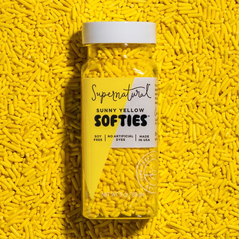 Sunny Yellow Softies Dye-Free Sprinkles
