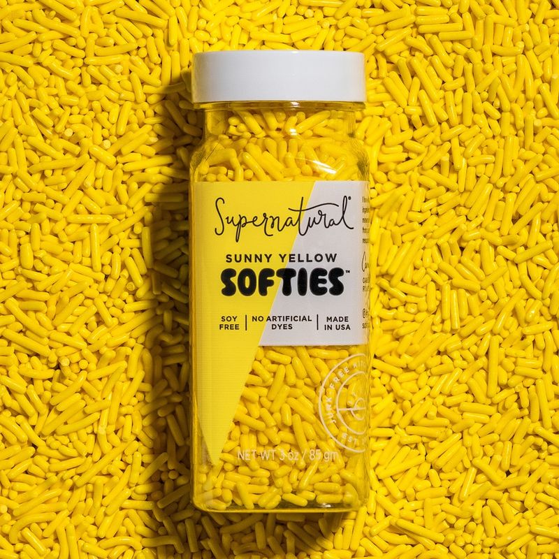 Sunny Yellow Softies Dye-Free Sprinkles