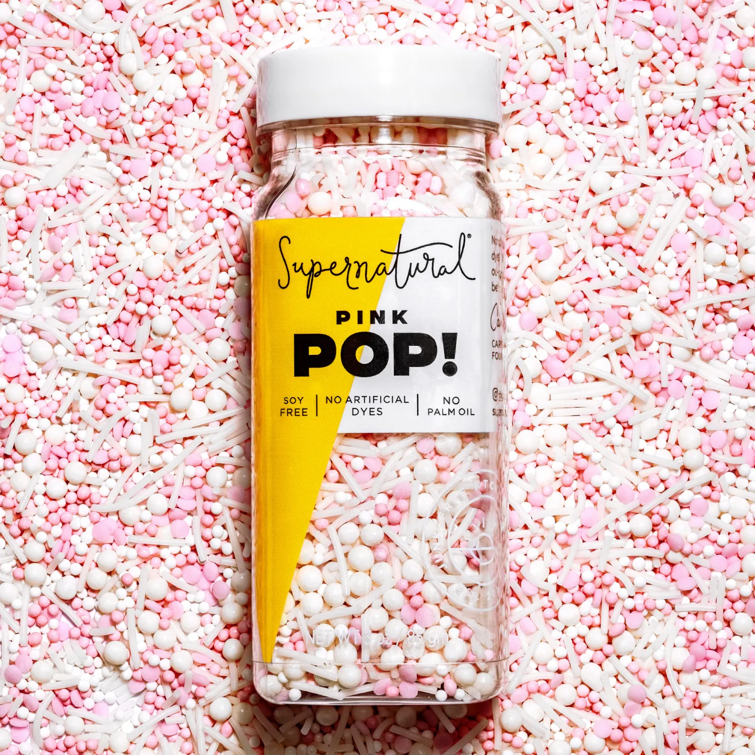 Pink Pop Sprinkles Dye-Free