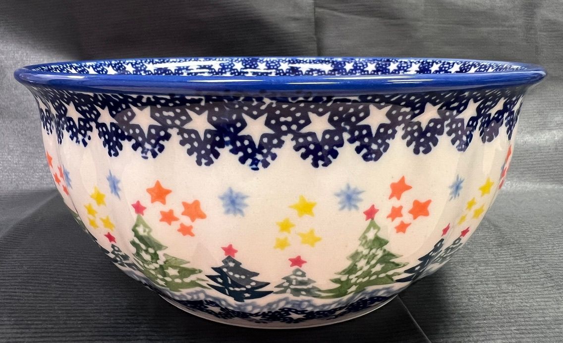 6.5" Round Bowl (festive forest)