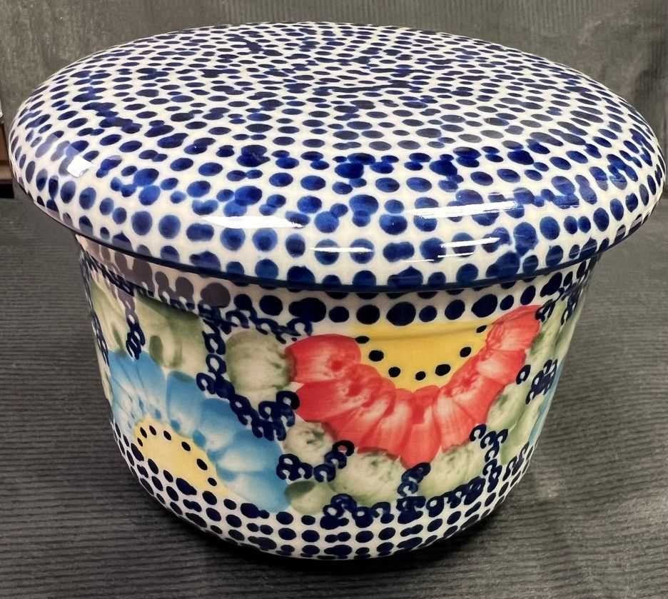 4.5" Butter Crock (fiesta)