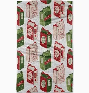 Christmas Eggnog tea towel