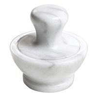 Fox Run Marble Mortar and Pestle  White