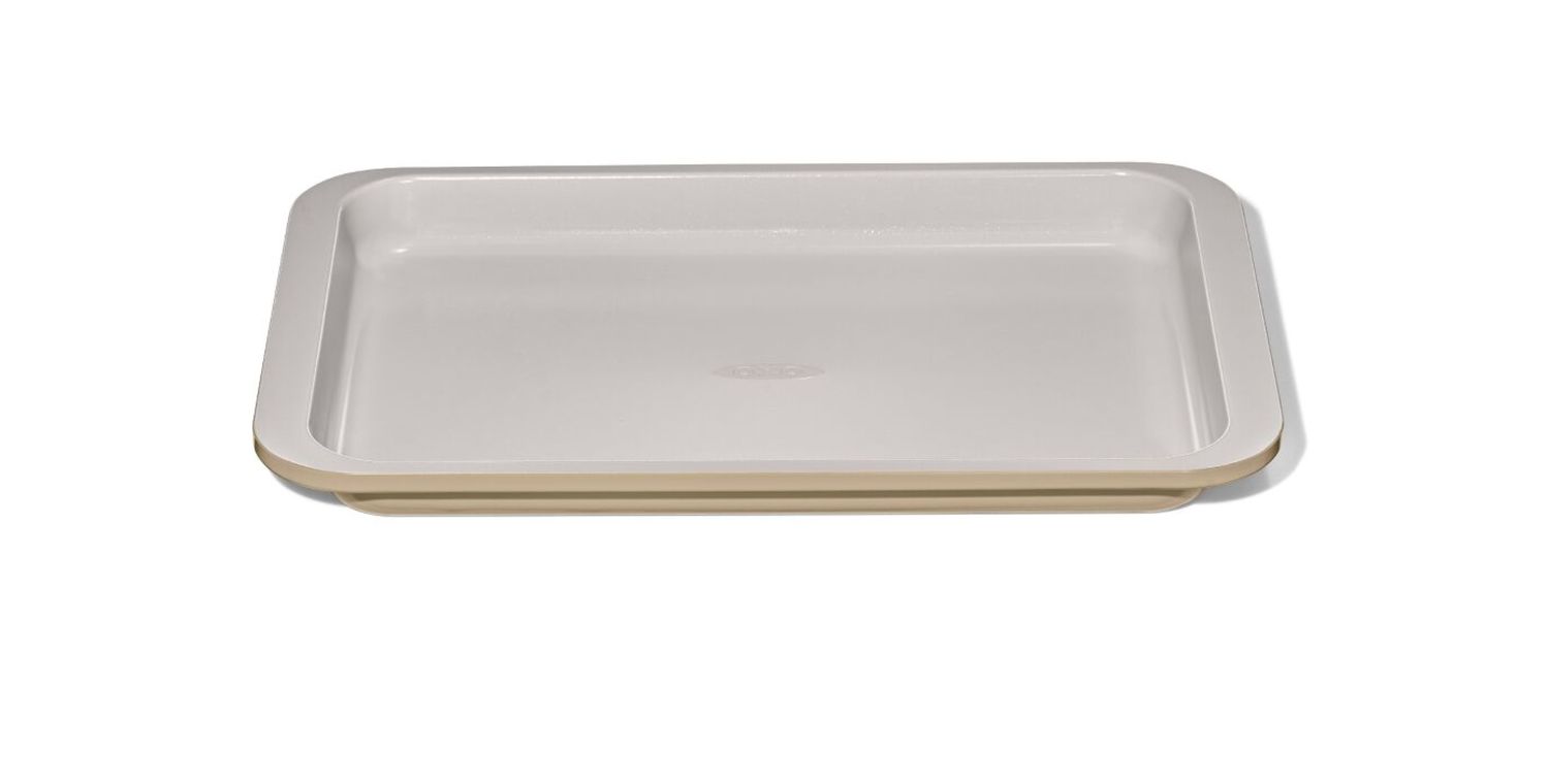 Quarter Sheet Pan Ceramic Coated - Biscuit