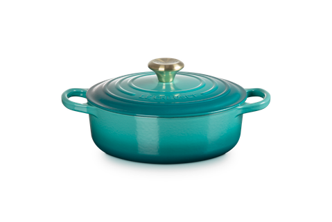 Signature Round Wide Oven 3.5 Qt - Bleu Riviera reg 355.00