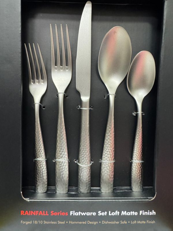 Rainfall Flatware Matte 20 Pc