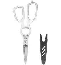 9" Kitchen Shears Stainless Steel w/ Sheath