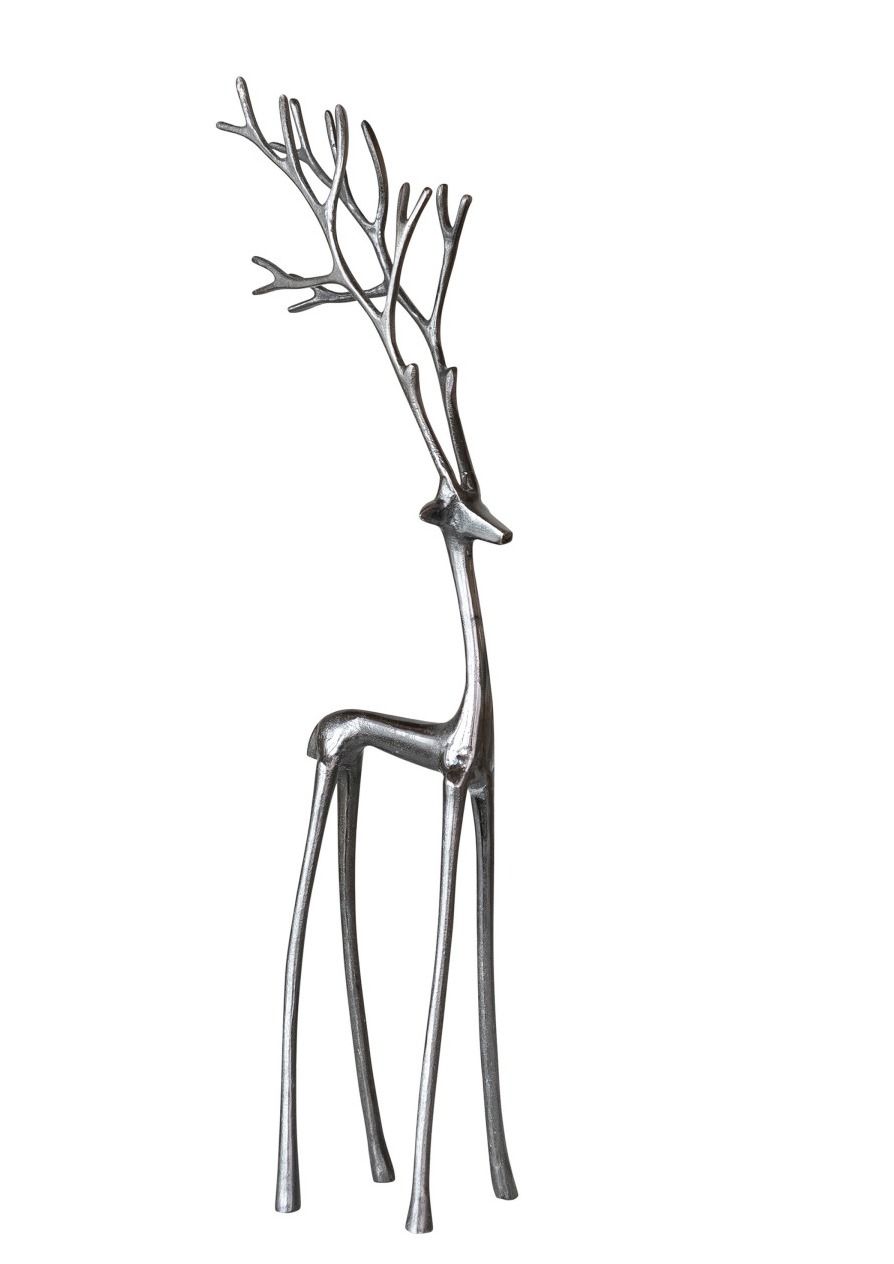 Aluminum Reindeer, Gunmetal Finish