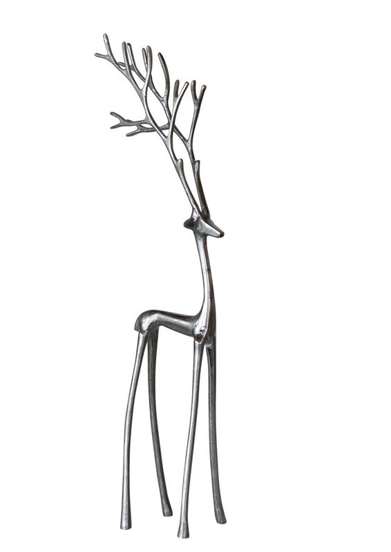 Aluminum Reindeer, Gunmetal Finish