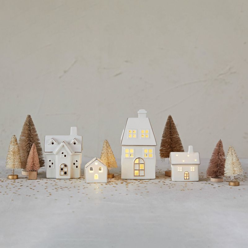 Stoneware Village w LED lights