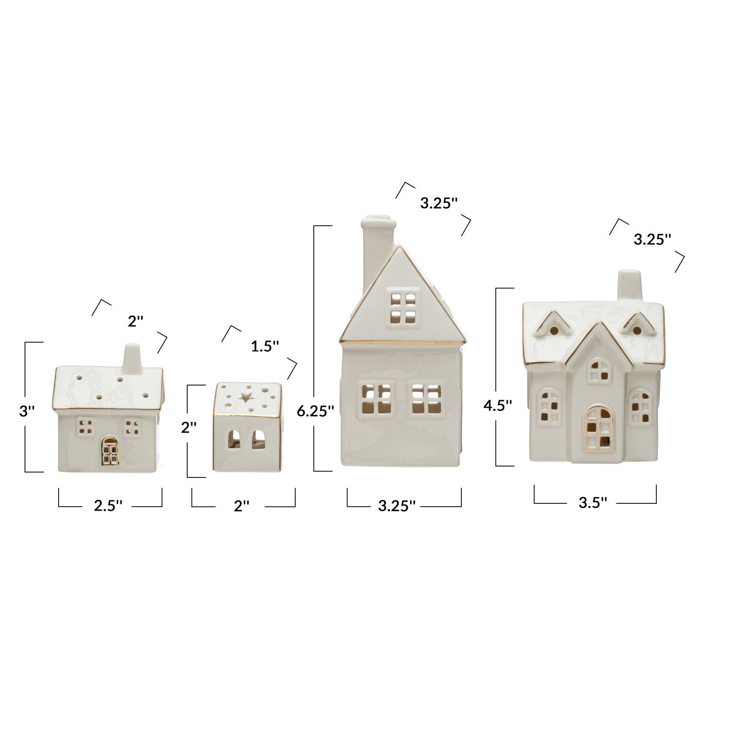 Stoneware Village w LED lights