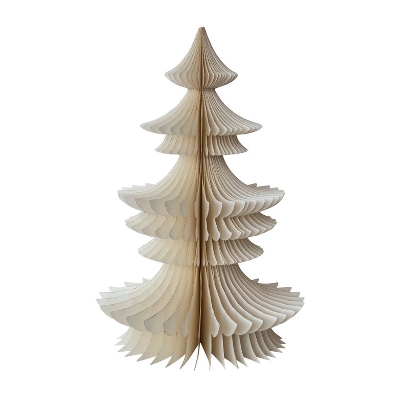 18in Handmade Recycled Paper Folding Honeycomb Tree
