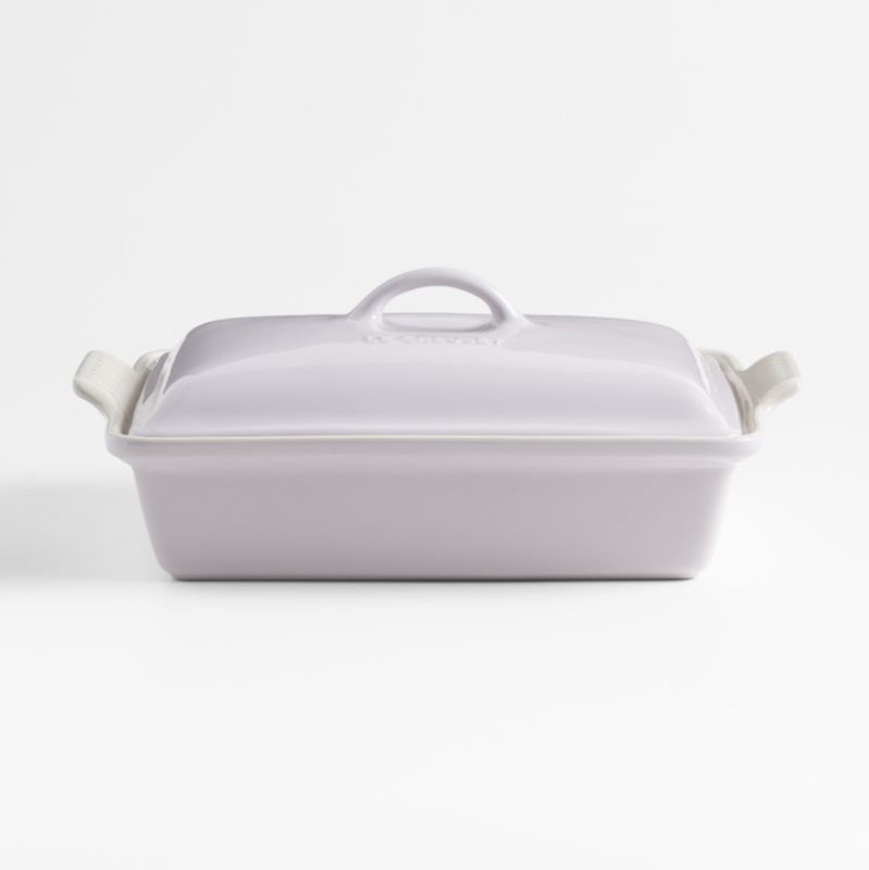 Square Dish with Lid, shallot