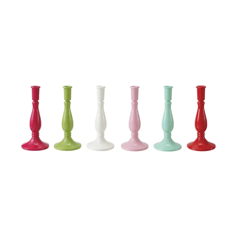 Enameled Cast Iron Taper Holder 6 Colors