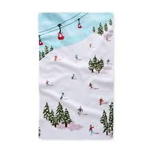 Winter Skiing Trip Mini Towel