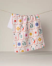 Tile Toss Tea Towel
