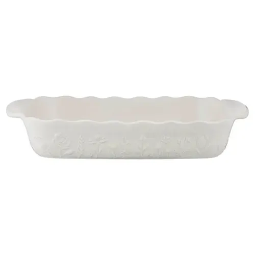 In The Meadow Large Rectangular Cream Baking Dish