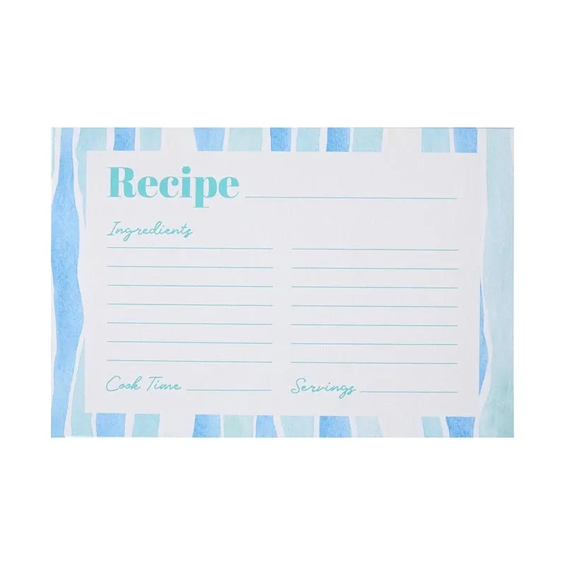 Coastal Kitchen Recipe Cards 4"x 6"