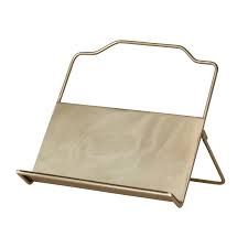 Metal Book Holder, gold finish