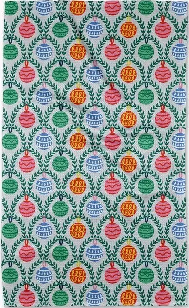 Christmas Ornaments Tea Towel