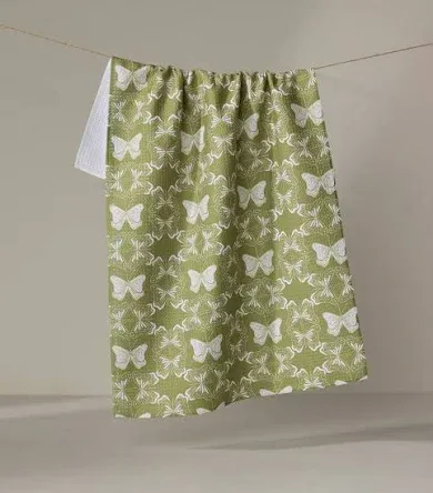 Geometric Butterflies Tea Towel