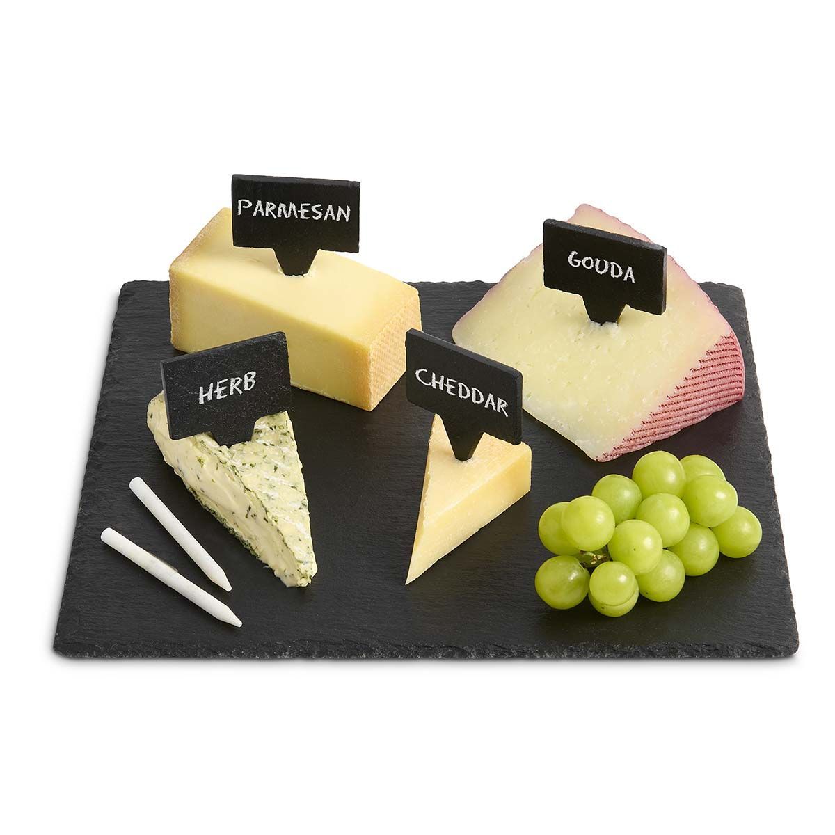 Natural Slate Cheese Marker Set