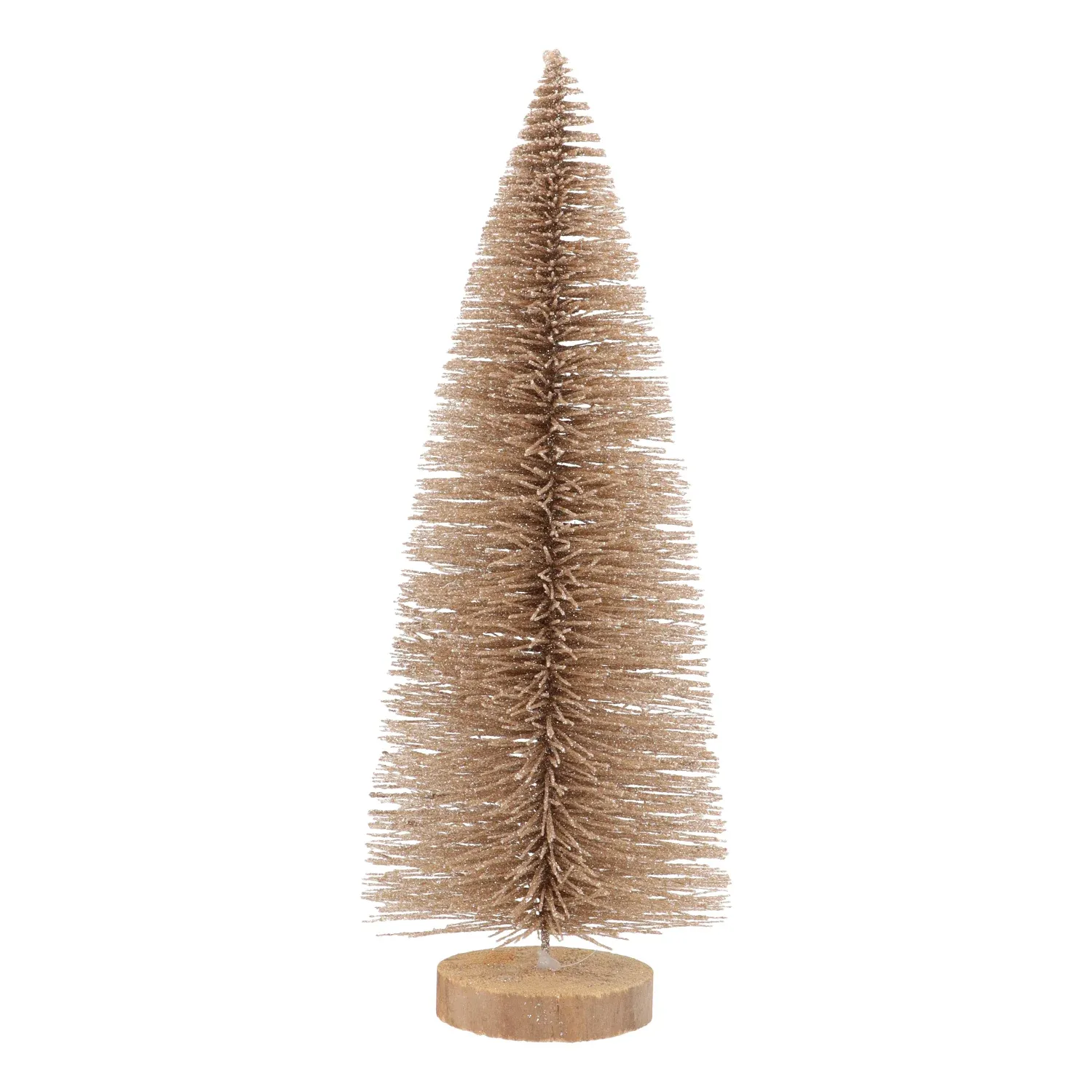 Wood Tree W/ Mica &amp;  Glitter, Tan Color