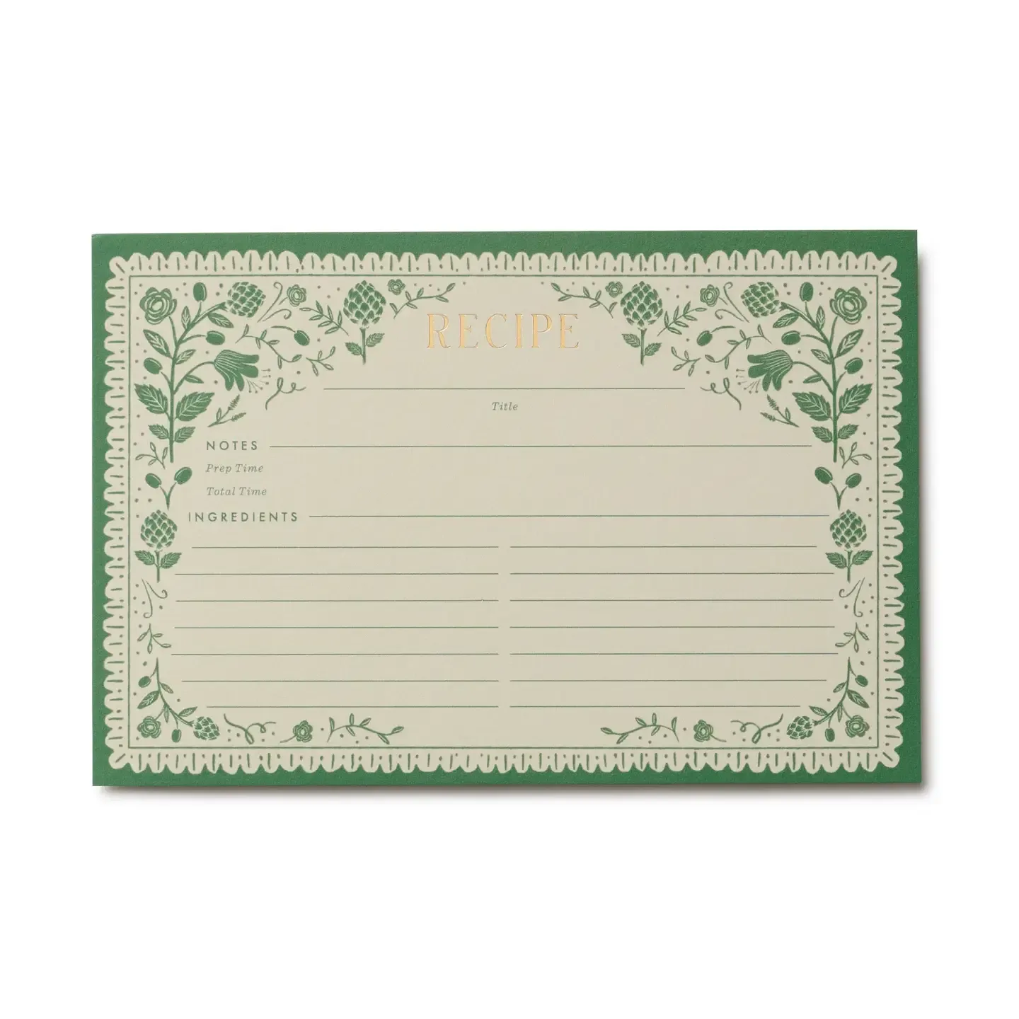 Pack of 12 Artichoke Recipe Cards