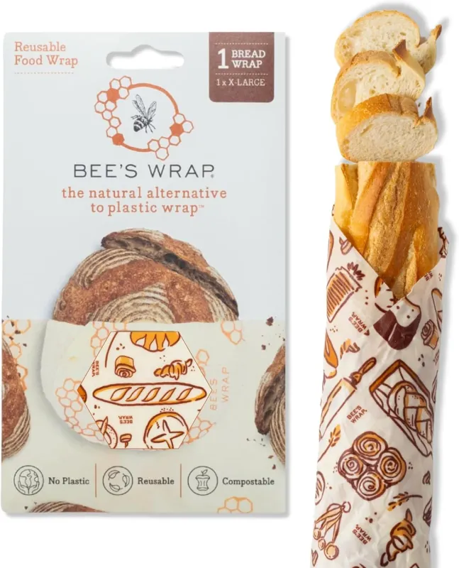 Reusable Food Wrap- Bread Bakery Lane