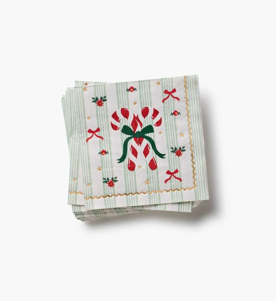 Holly Jolly Paper Cocktail Napkins