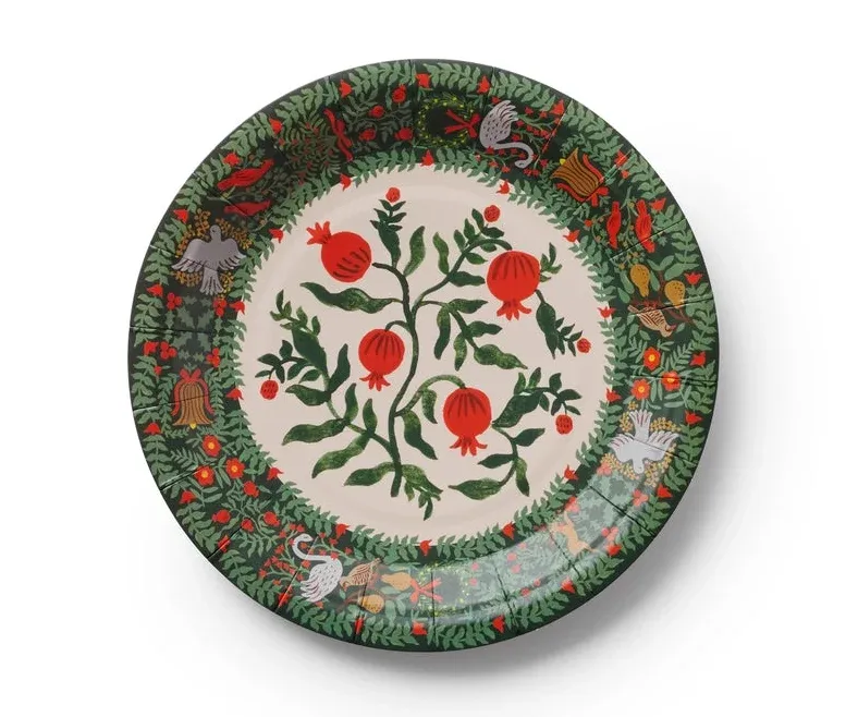 Christmastide Small Paper Plates