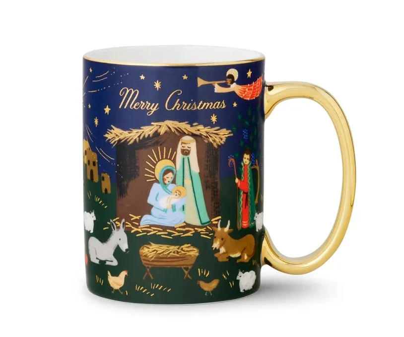 Nativity Scene Porcelain Mug