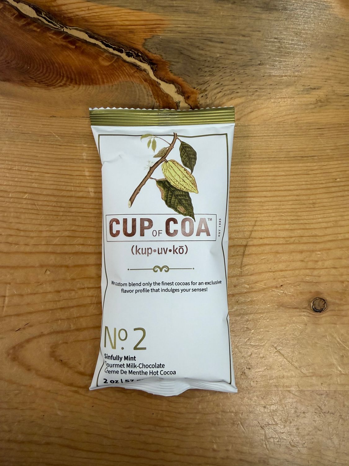 Sinfully Mint Milk Chocolate Cup of Coa