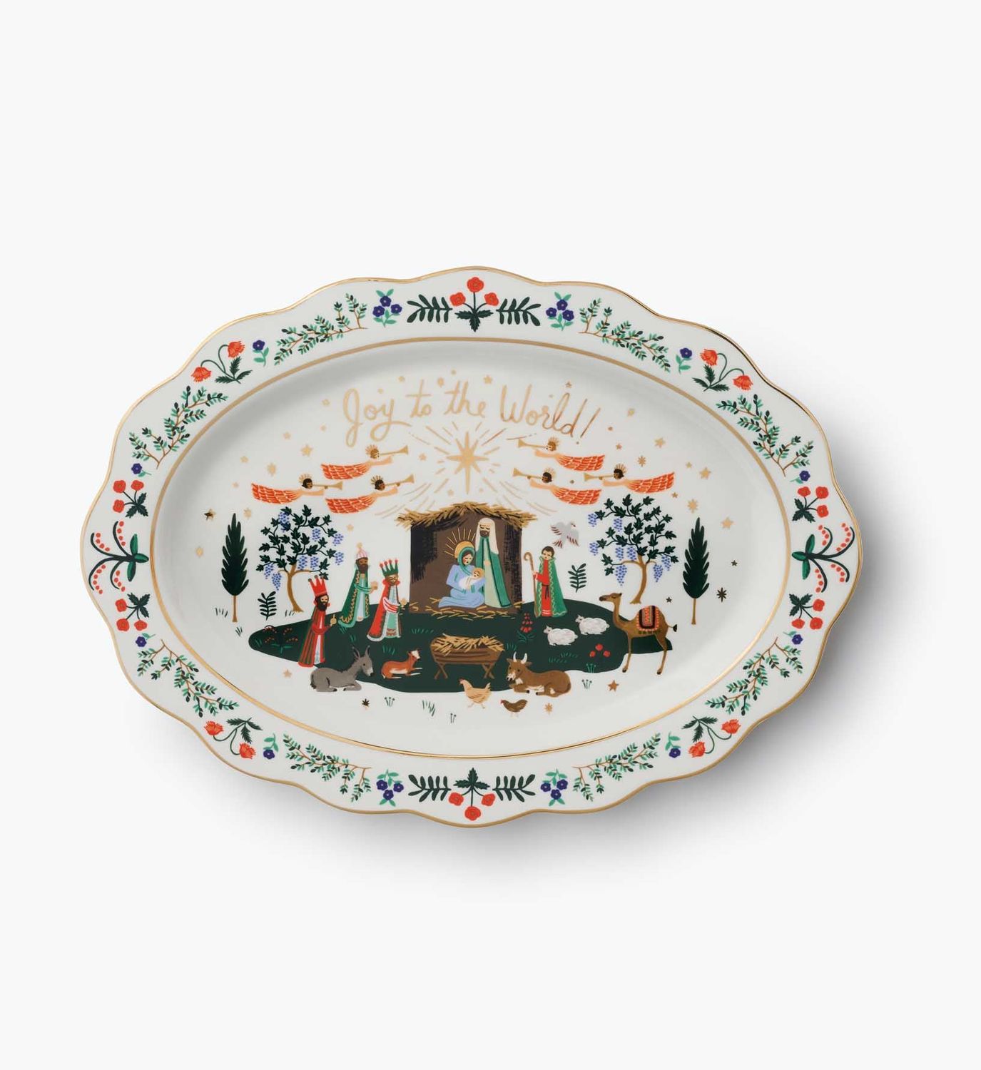 Nativity Porcelain Serving Platter