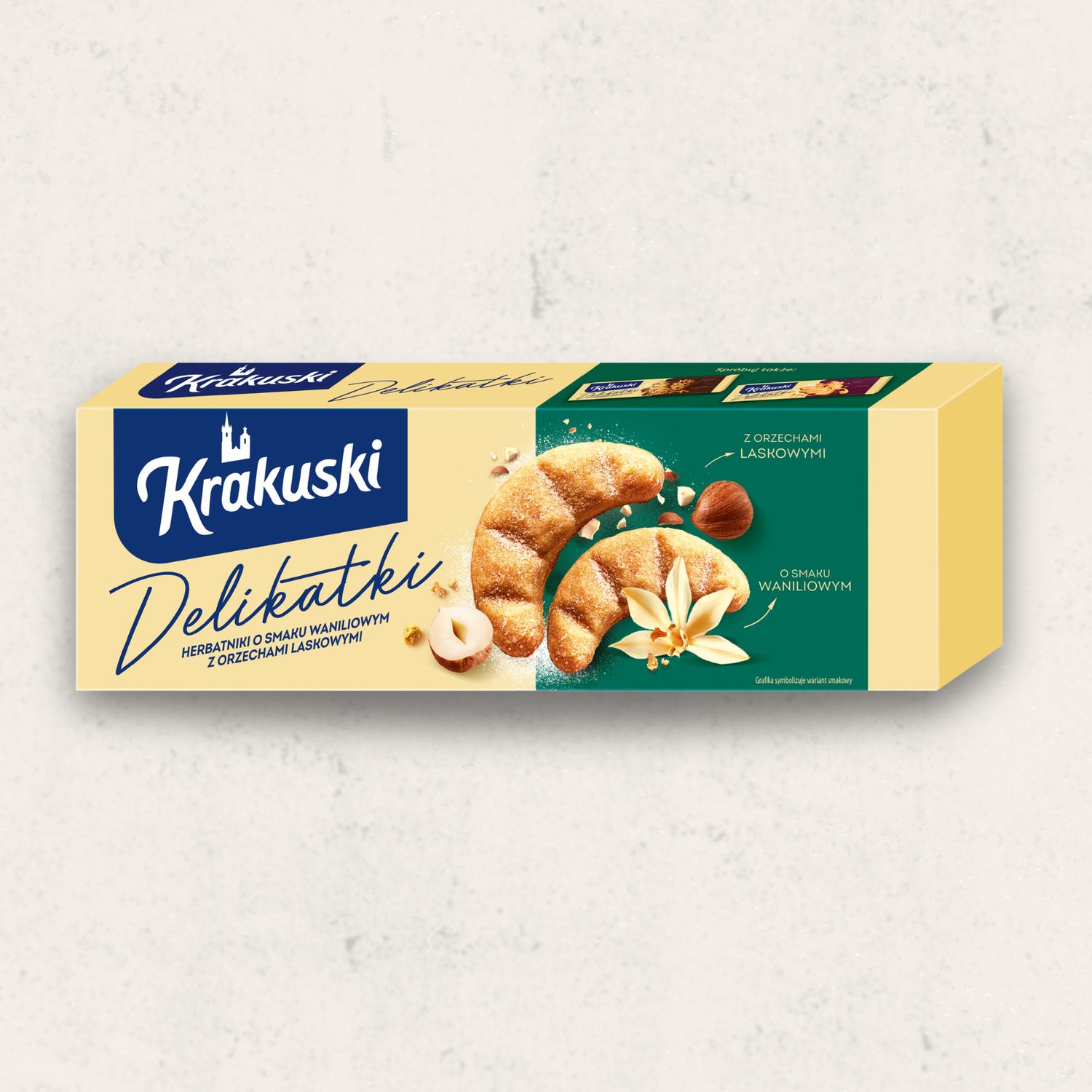Krakuski Delikatki - Vanilla and Hazelnut // 125g