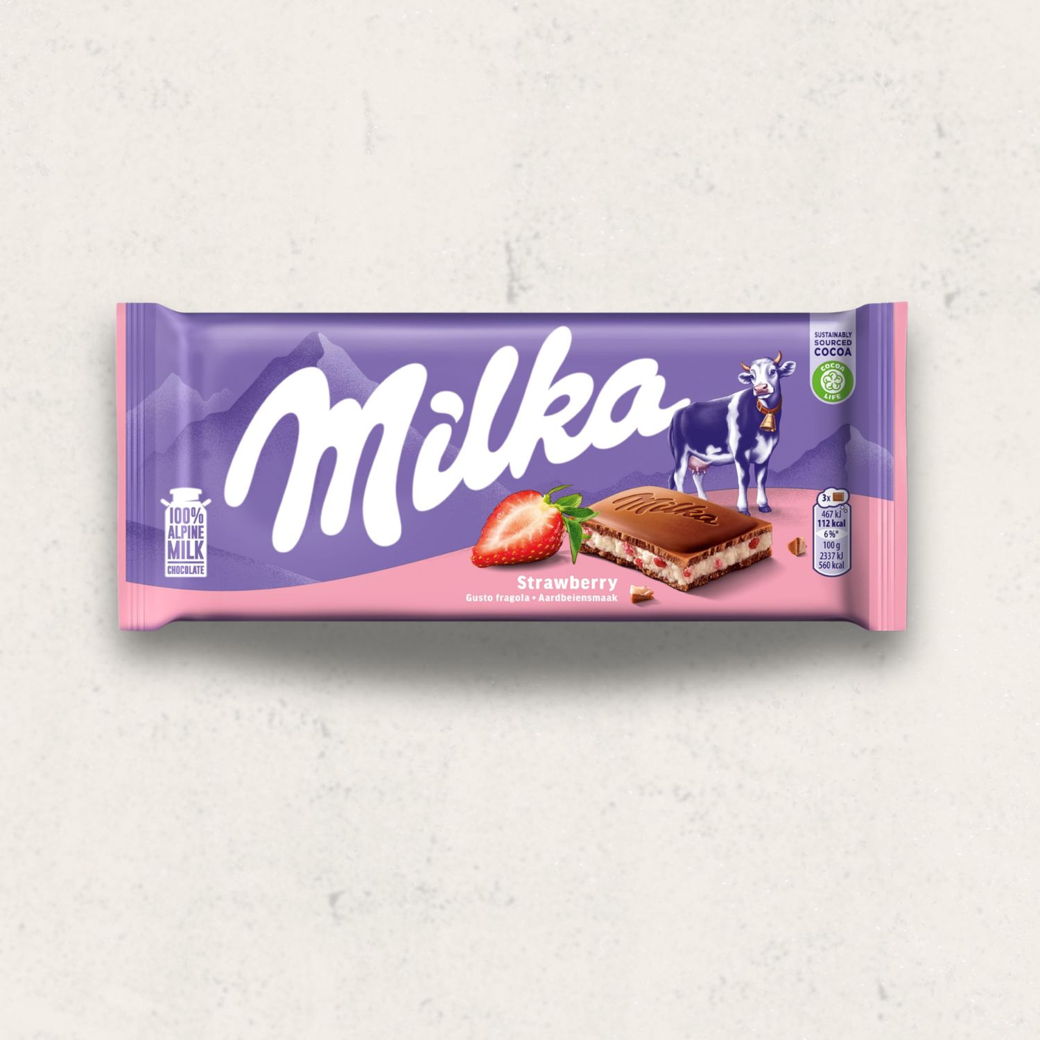 MILKA Chocolate - Strawberry // 100g