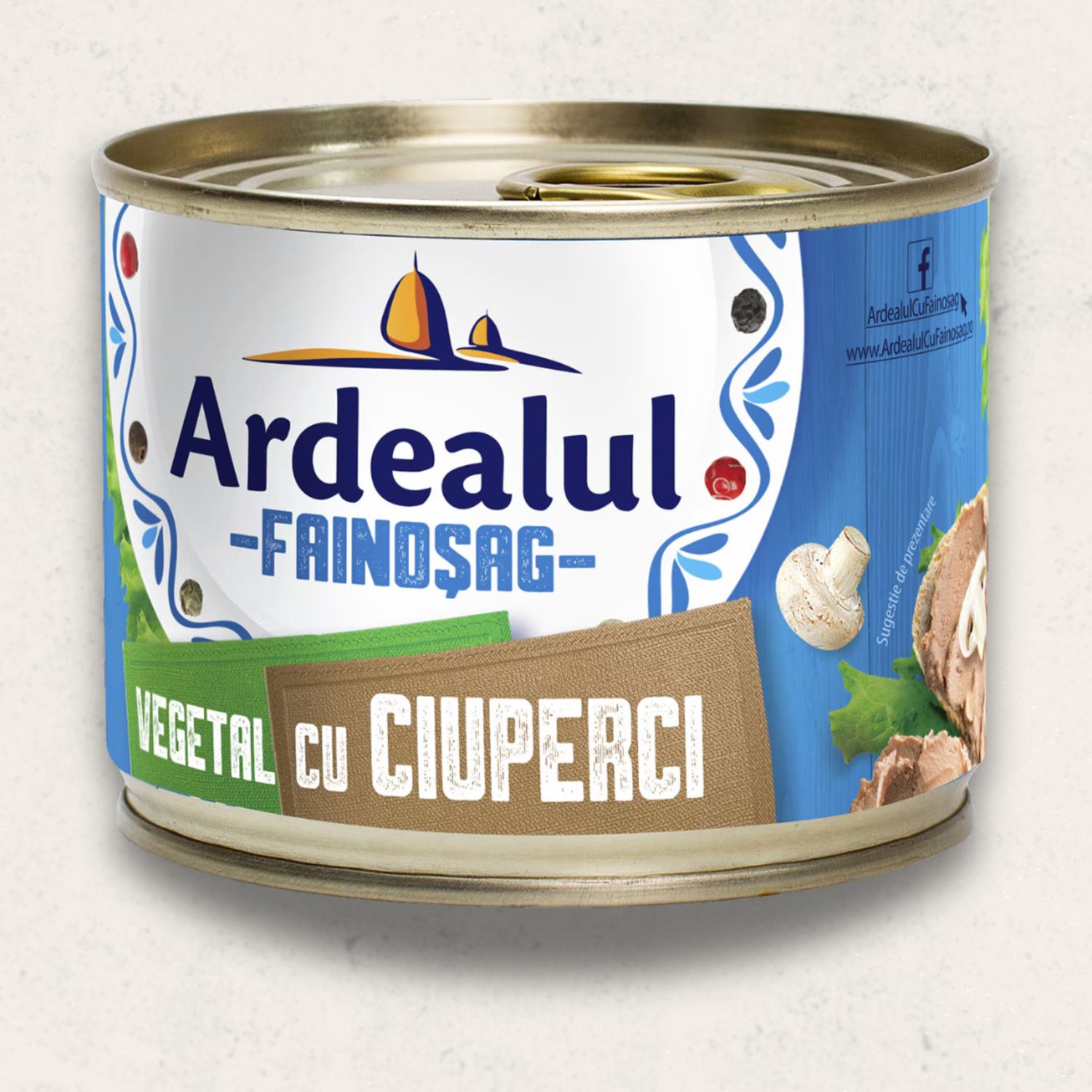 Pâté Ardealul - Vegan with Mushrooms // 200g