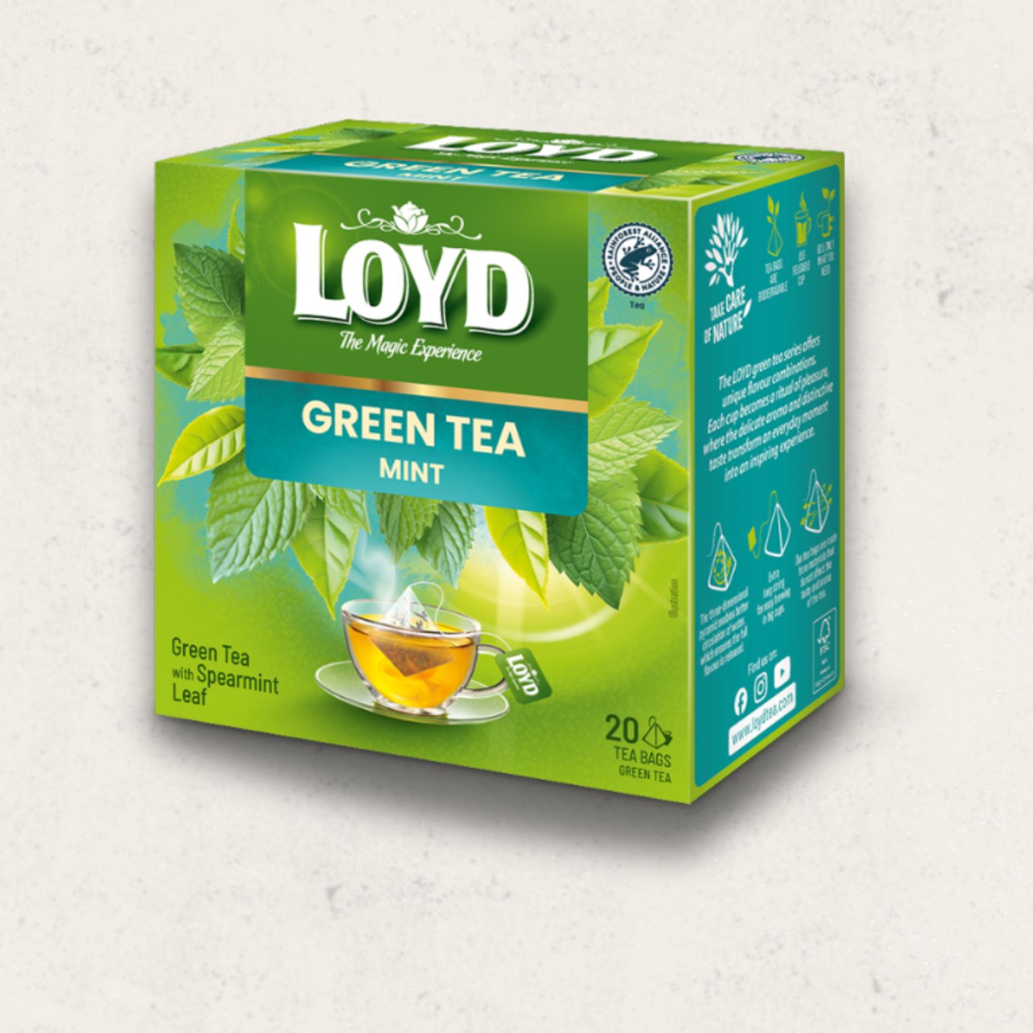 Pyramid Green Tea w/ Mint // 20 bags