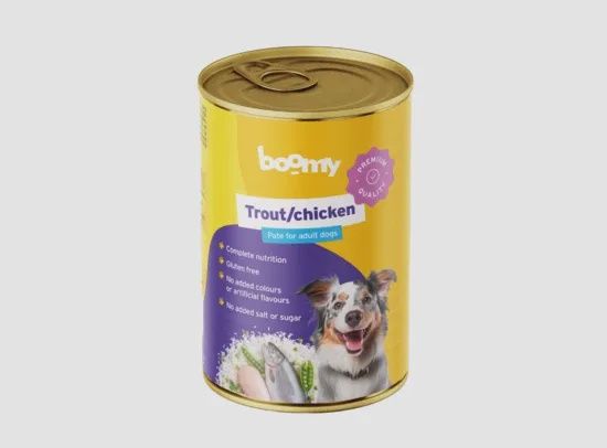 Blikvoeding trout/chicken 400g