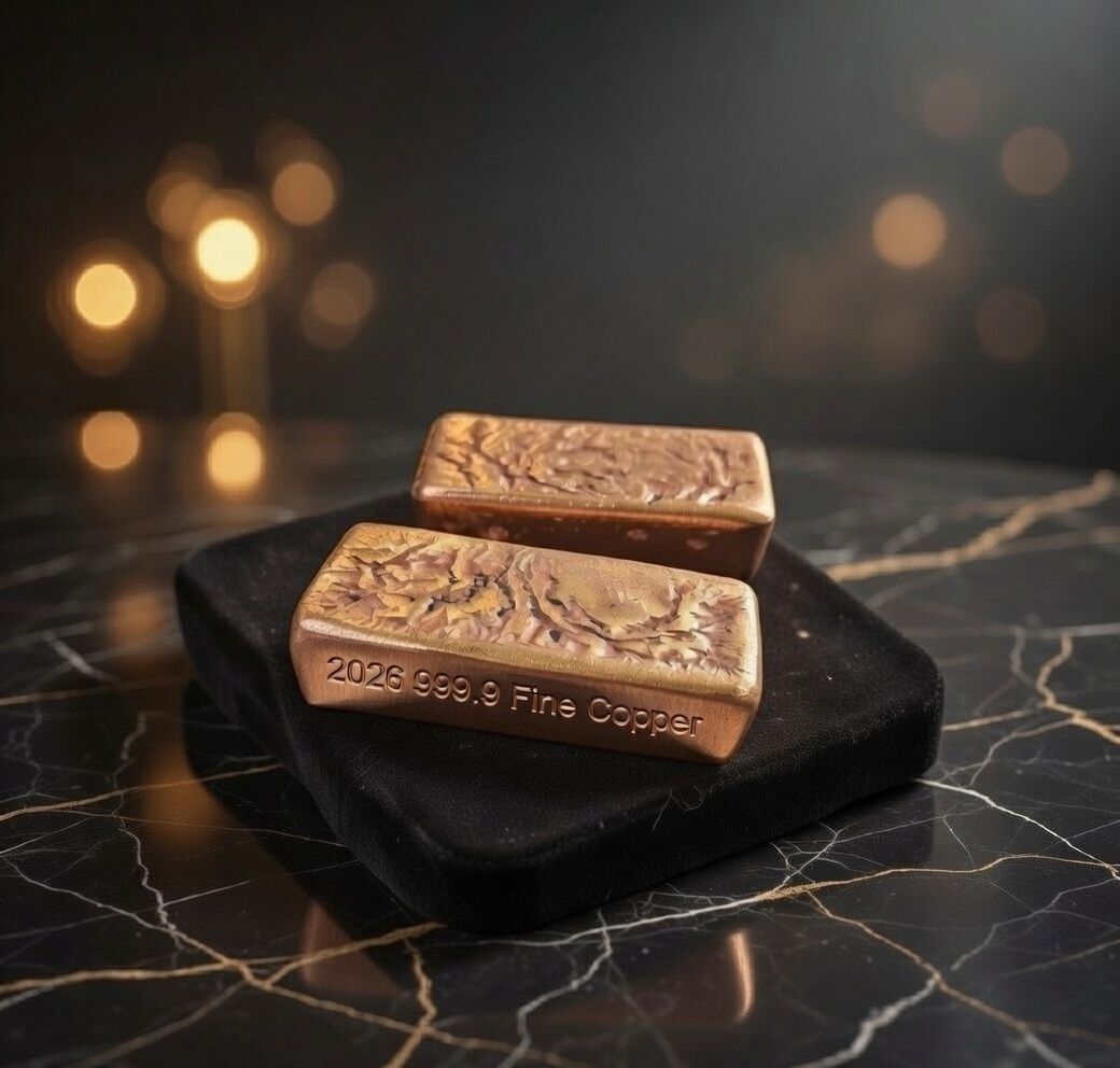 MASSIVE 1KG 999.9 Fine Copper Bar For Stacking and Collecting